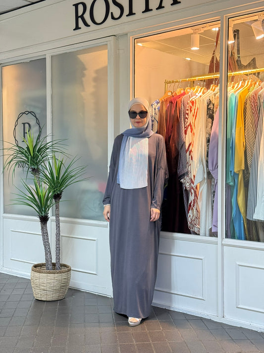 Alina Batwing Dress in Charcoal (NEW!)