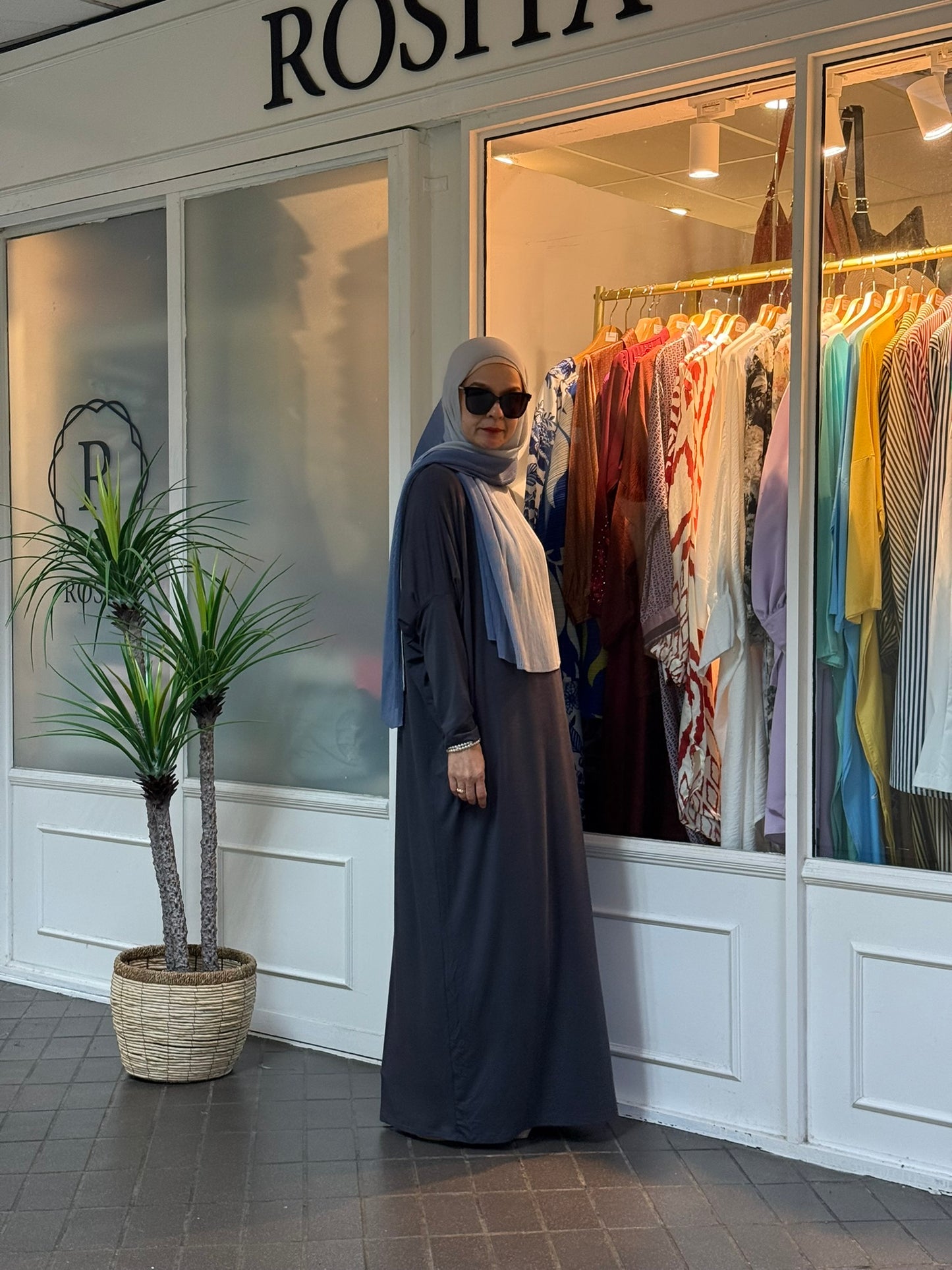 Alina Batwing Dress in Charcoal (NEW!)