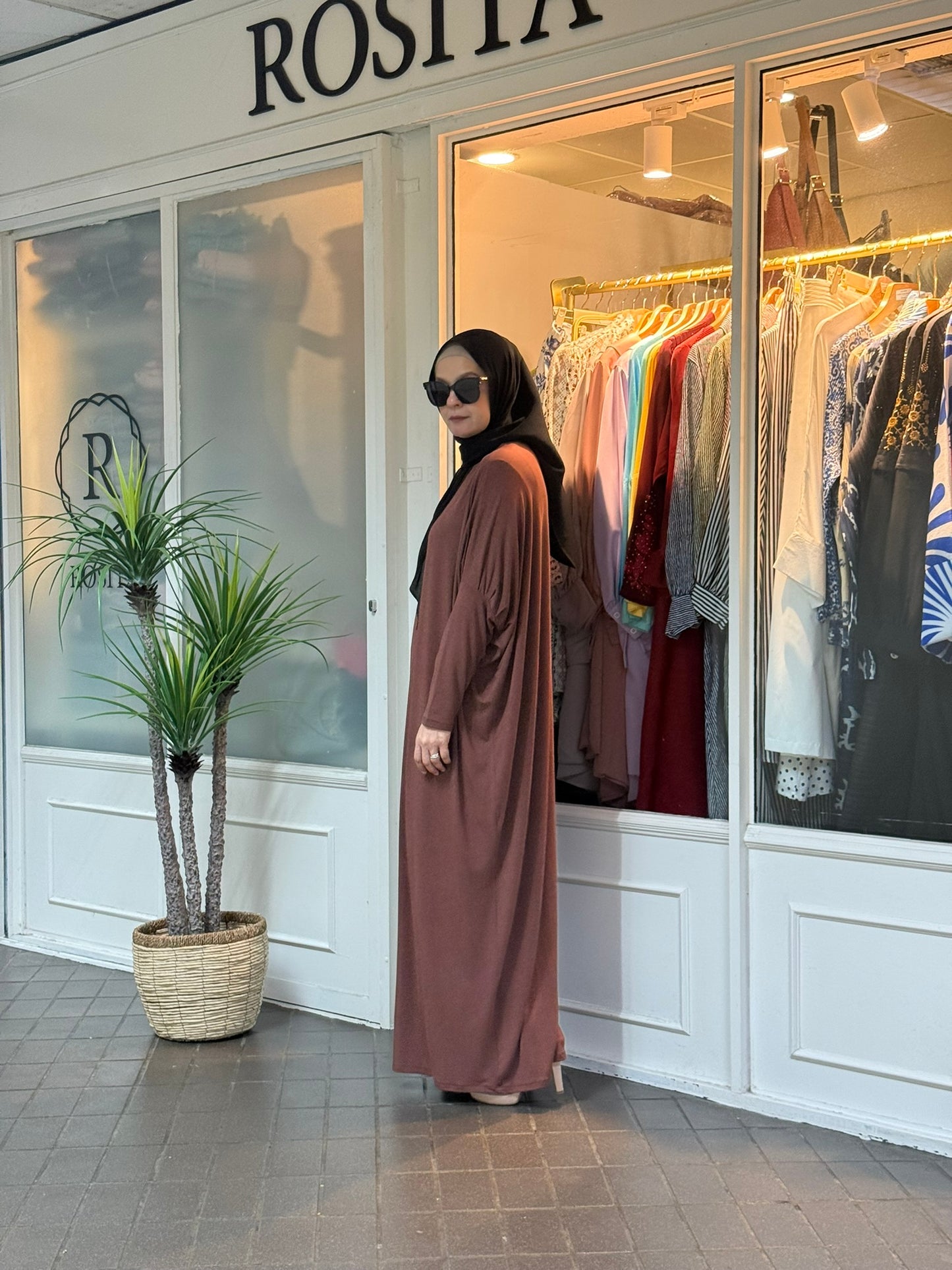 Alina Batwing Dress in Choco (NEW!)