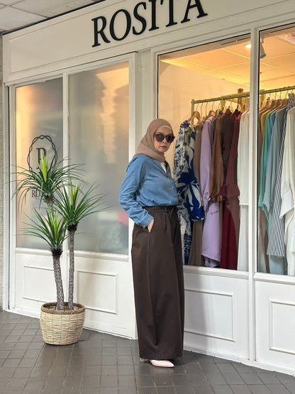 Suri Barrel Pants in Coffee (NEW!)