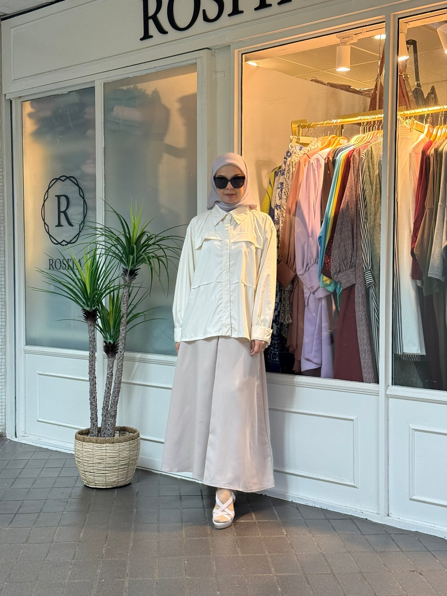 Neeja Blouse with Pocket in Cream (NEW!)