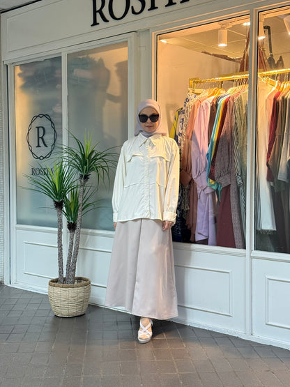Neeja Blouse with Pocket in Cream (NEW!)