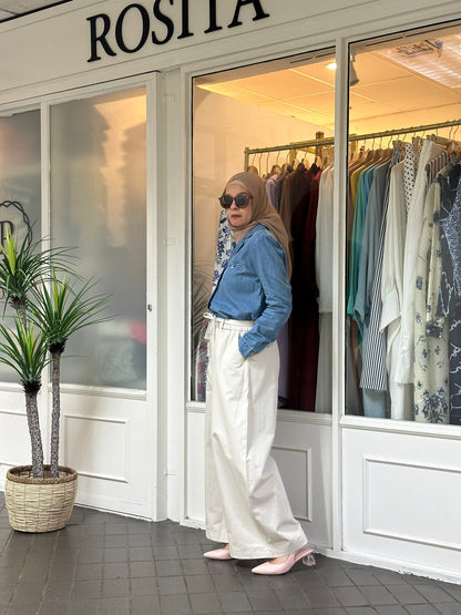 Suri Barrel Pants in Cream (NEW!)