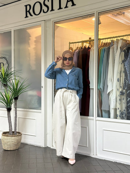 Suri Barrel Pants in Cream (NEW!)