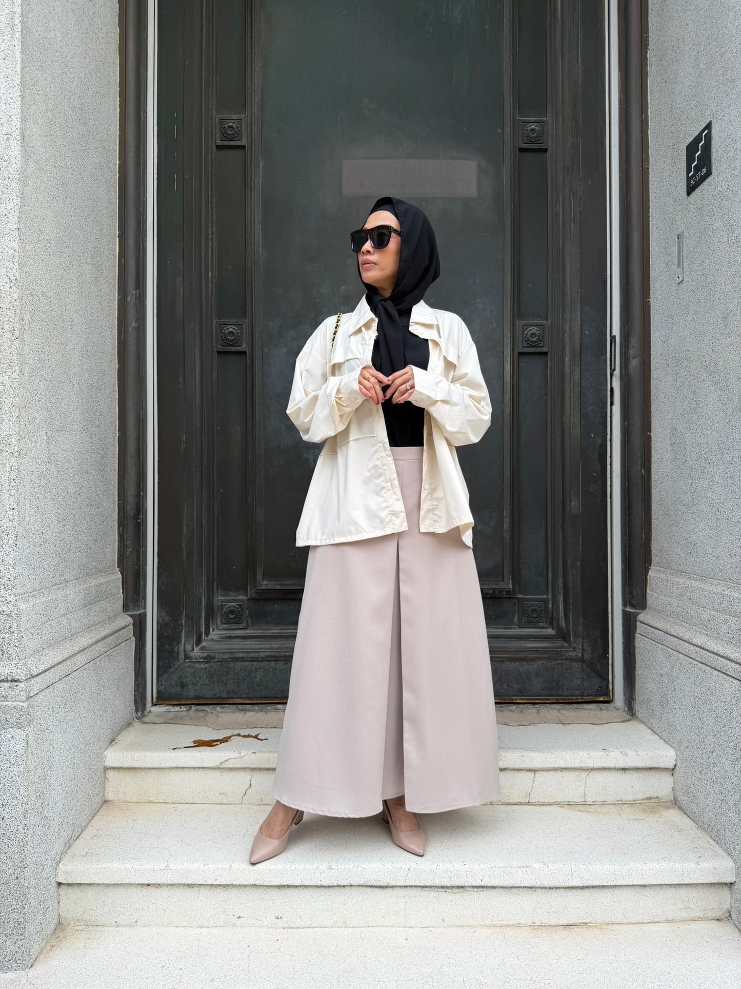 Neeja Blouse with Pocket in Cream (NEW!)