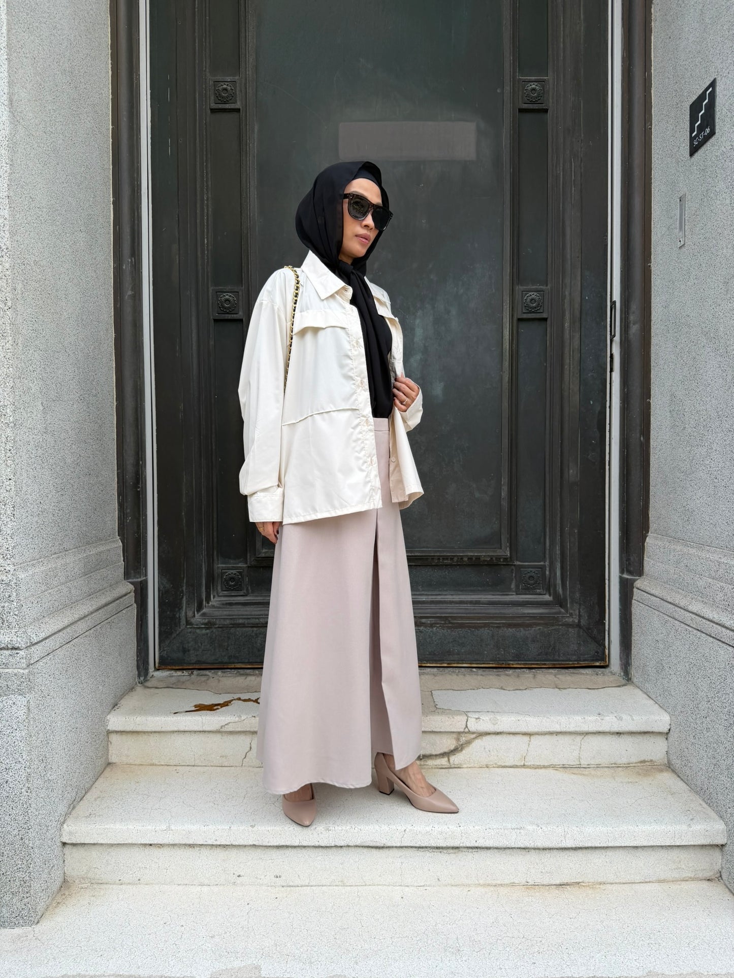 Neeja Blouse with Pocket in Cream (NEW!)