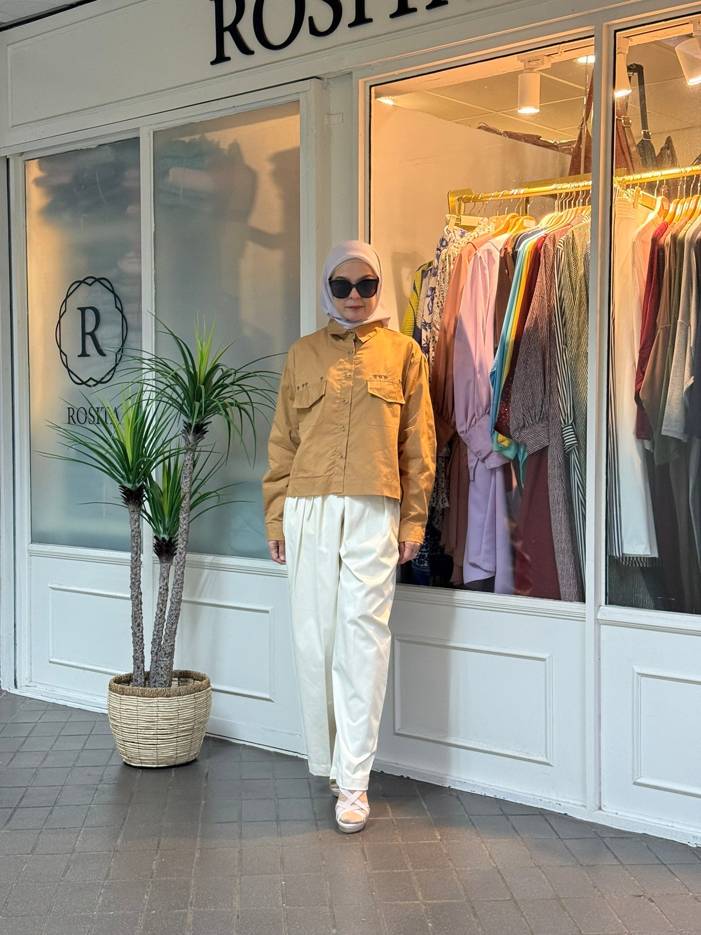 Reiss Baggy Pants in Creme (SALE!)