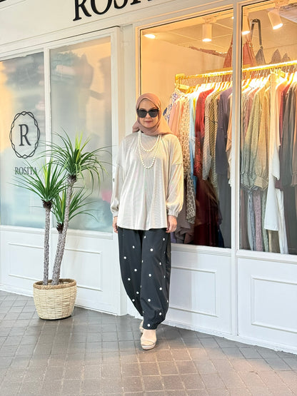 Yuki Pleated Top in Creme (NEW!)
