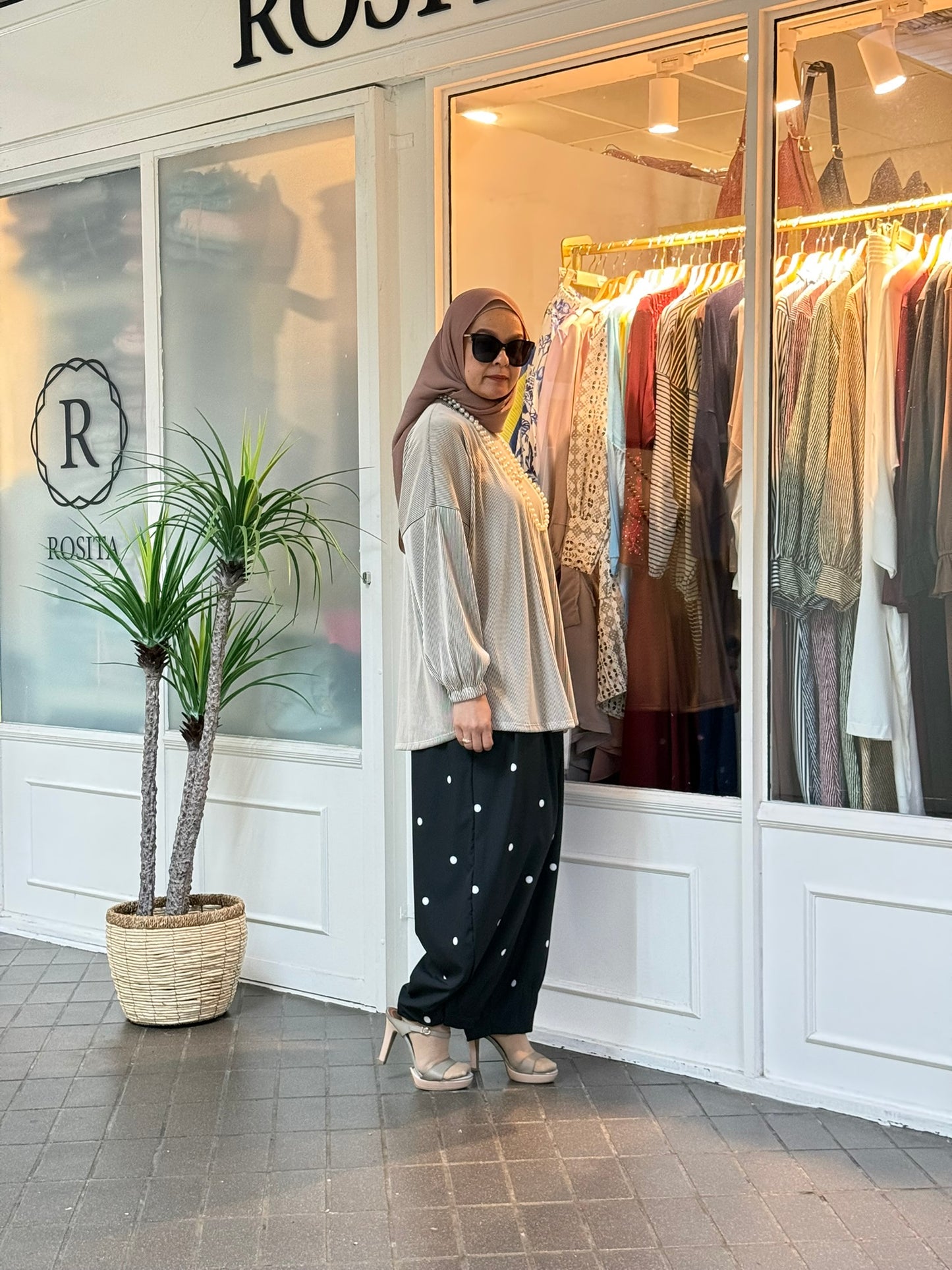 Yuki Pleated Top in Creme (NEW!)