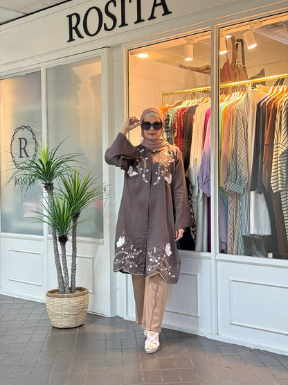 Ramma Tunic in Rich Brown (NEW!)