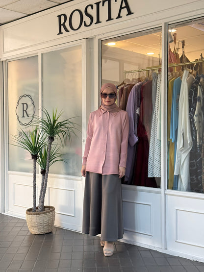 Sally A-Line Scuba Skirt in Dark Grey (NEW!)