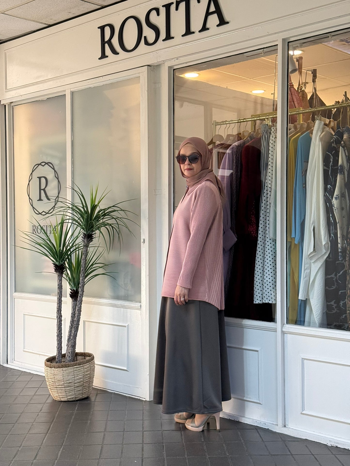 Sally A-Line Scuba Skirt in Dark Grey (NEW!)