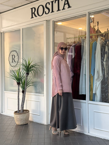 Sally A-Line Scuba Skirt in Dark Grey (NEW!)