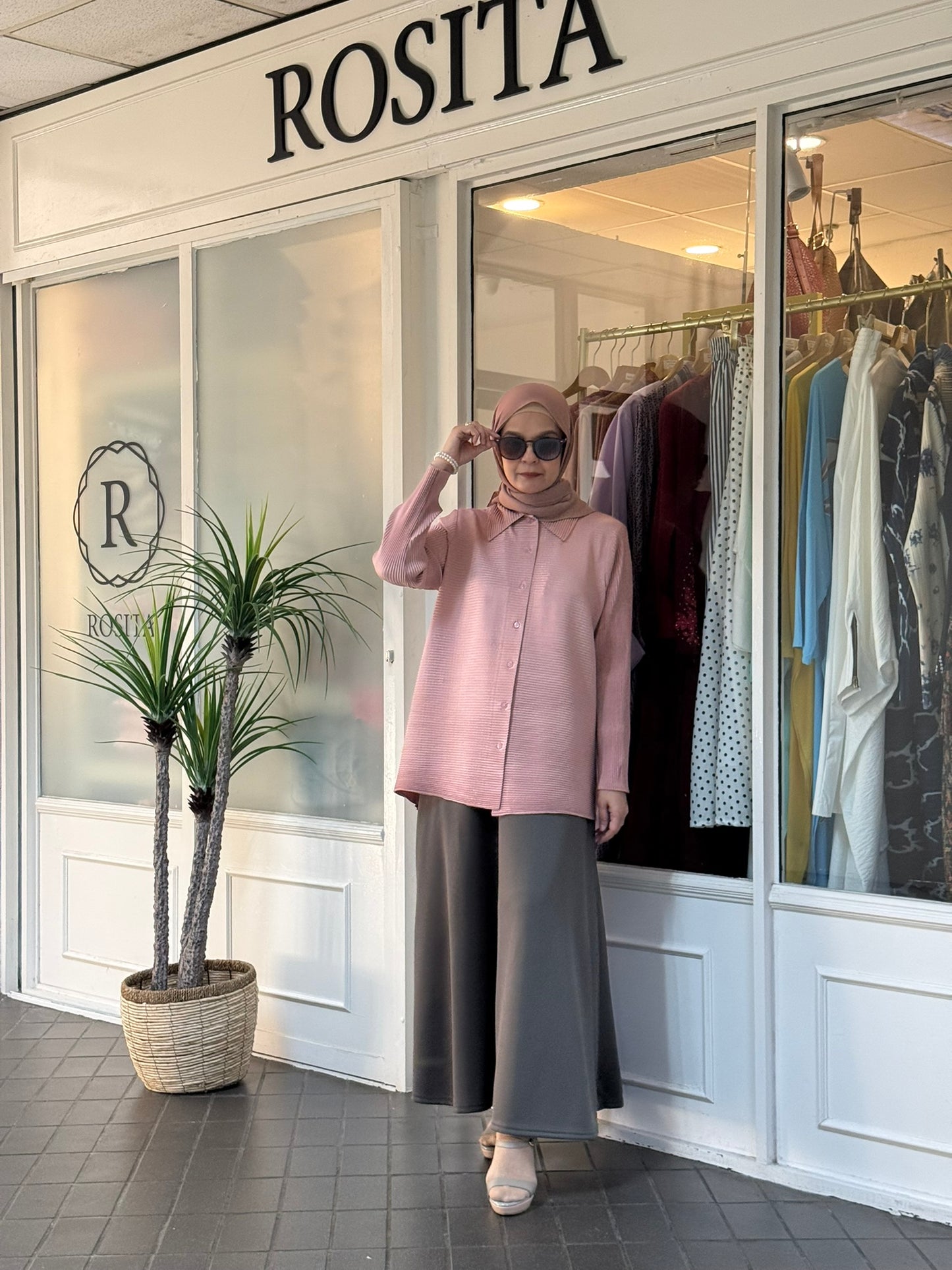 Sally A-Line Scuba Skirt in Dark Grey (NEW!)