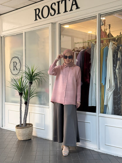 Sally A-Line Scuba Skirt in Dark Grey (NEW!)