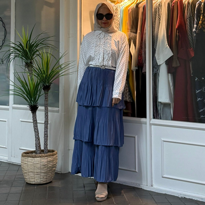 Maria Cake Skirt in Denim Blue (NEW!)