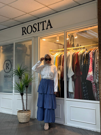 Maria Cake Skirt in Denim Blue (NEW!)