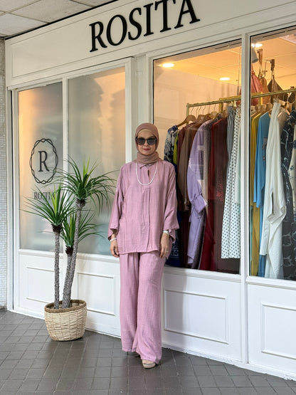 Raisa Pants Set in Dusty Pink (NEW!)