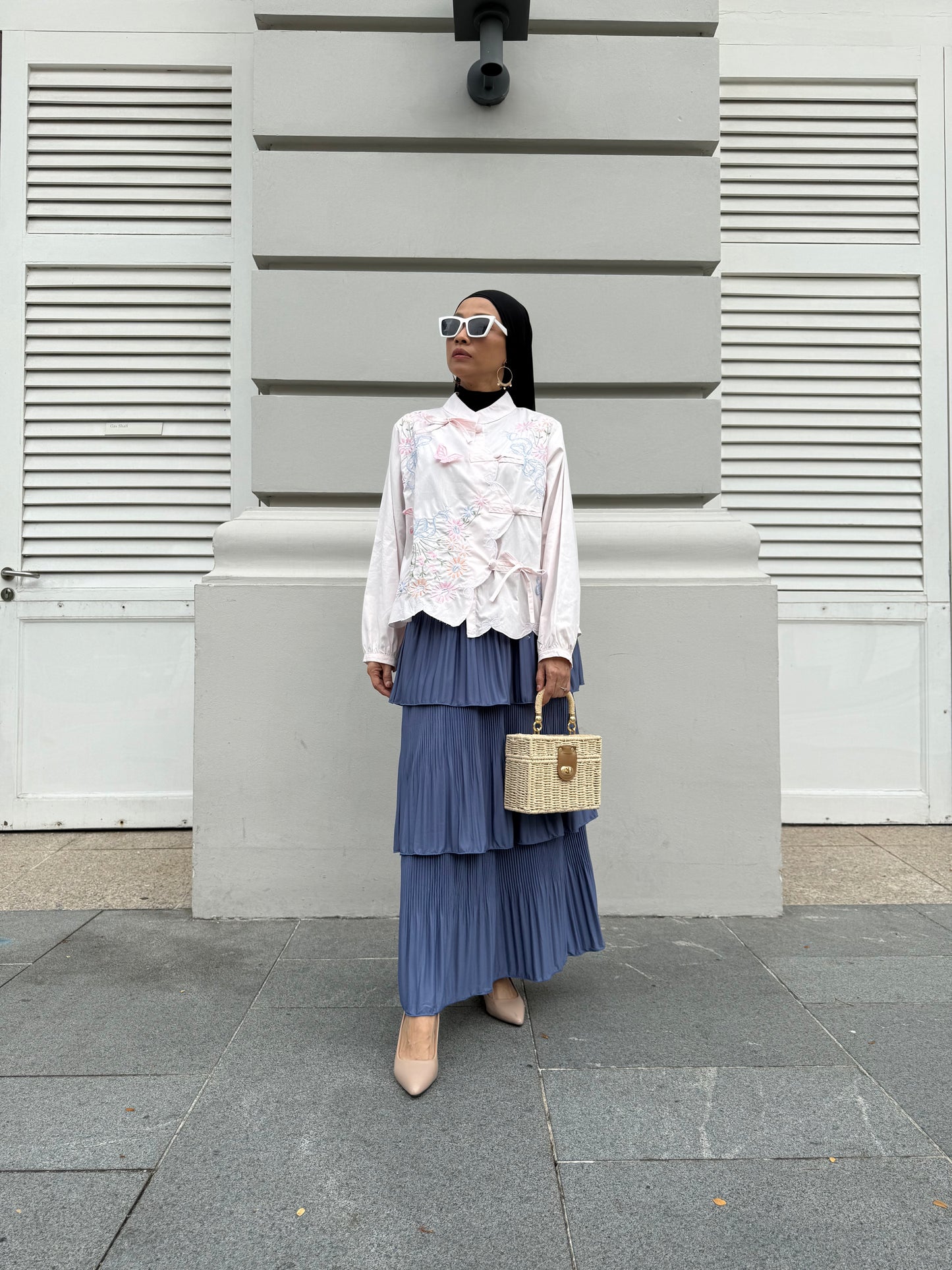 Maria Cake Skirt in Denim Blue (NEW!)