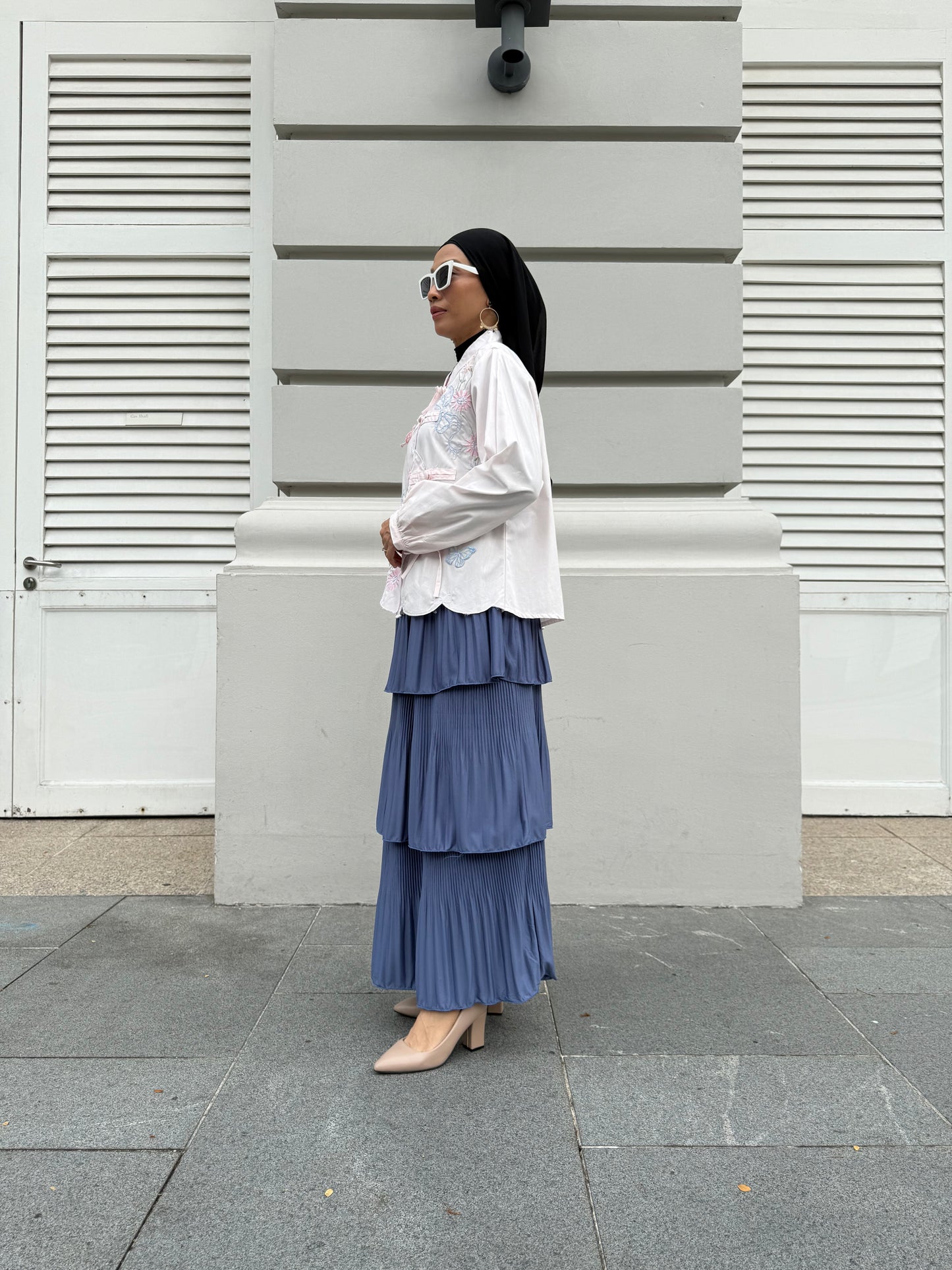 Maria Cake Skirt in Denim Blue (NEW!)