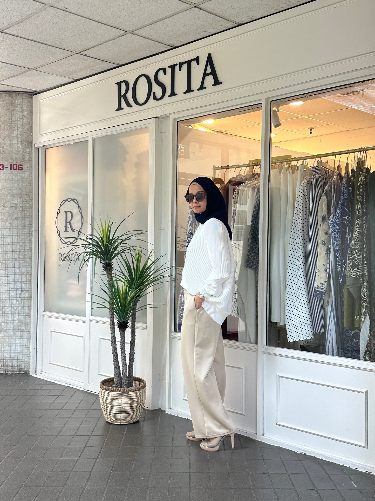 Adelle Stretchable Scuba Pants in Beige (NEW!)