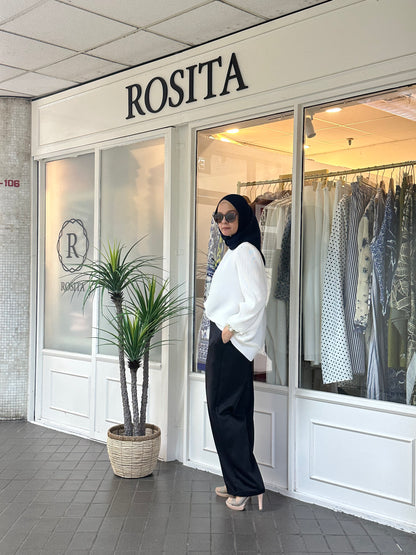 Adelle Stretchable Scuba Pants in Black (NEW!)