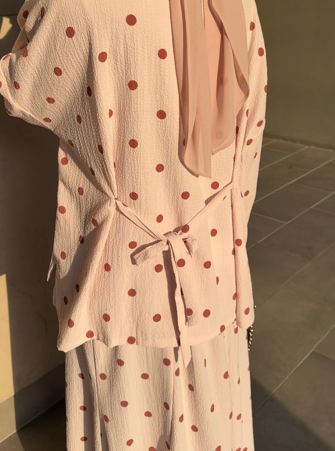 Jelita Polka Dot Co-Ord Set in Light Blue (NEW!)