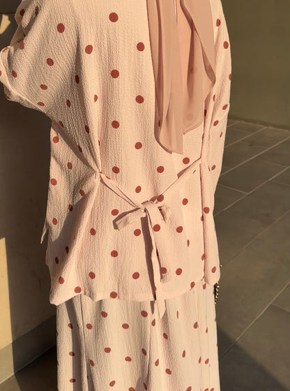 Jelita Polka Dot Co-Ord Set in Light Blue (NEW!)