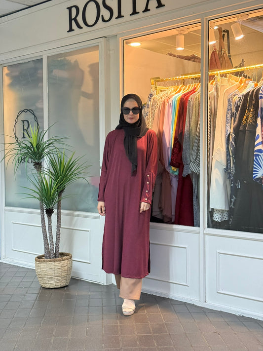 Vanda 2.0 Tunic in Maroon (NEW!)