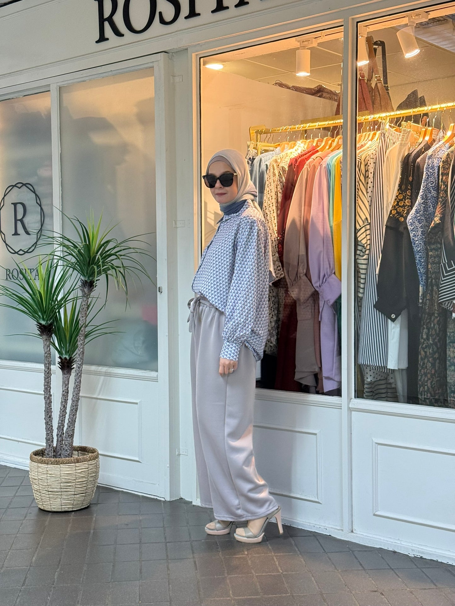 Ciara Drawstring Pants in Grey (NEW!)