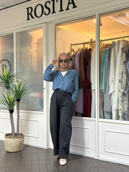 Suri Barrel Pants in Grey (NEW!)