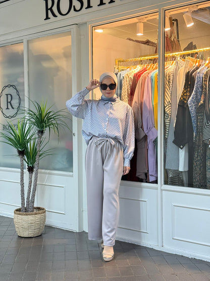 Ciara Drawstring Pants in Grey (NEW!)