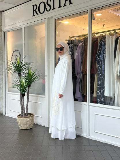 Amani Dress with vest in Off White (NEW!)