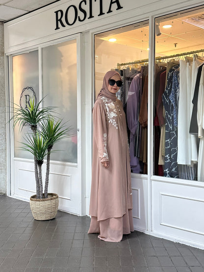 Amani Dress with vest in Nude (NEW!)