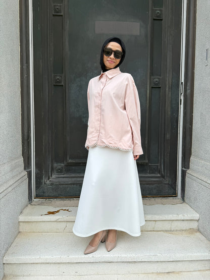 Leila Embroidery Top in Baby Blush (NEW!)