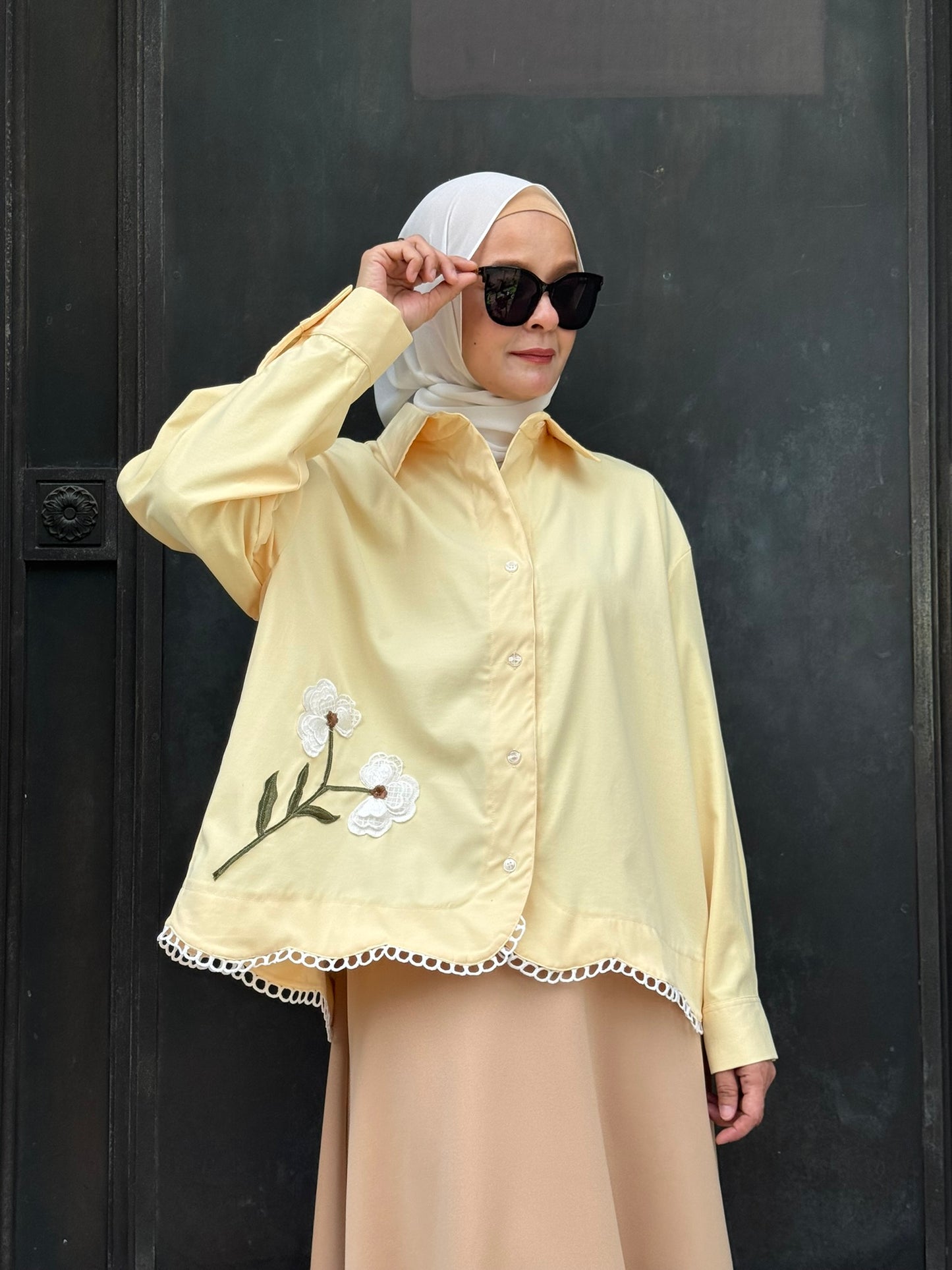 Leila Embroidery Top in Butter Yellow (NEW!)