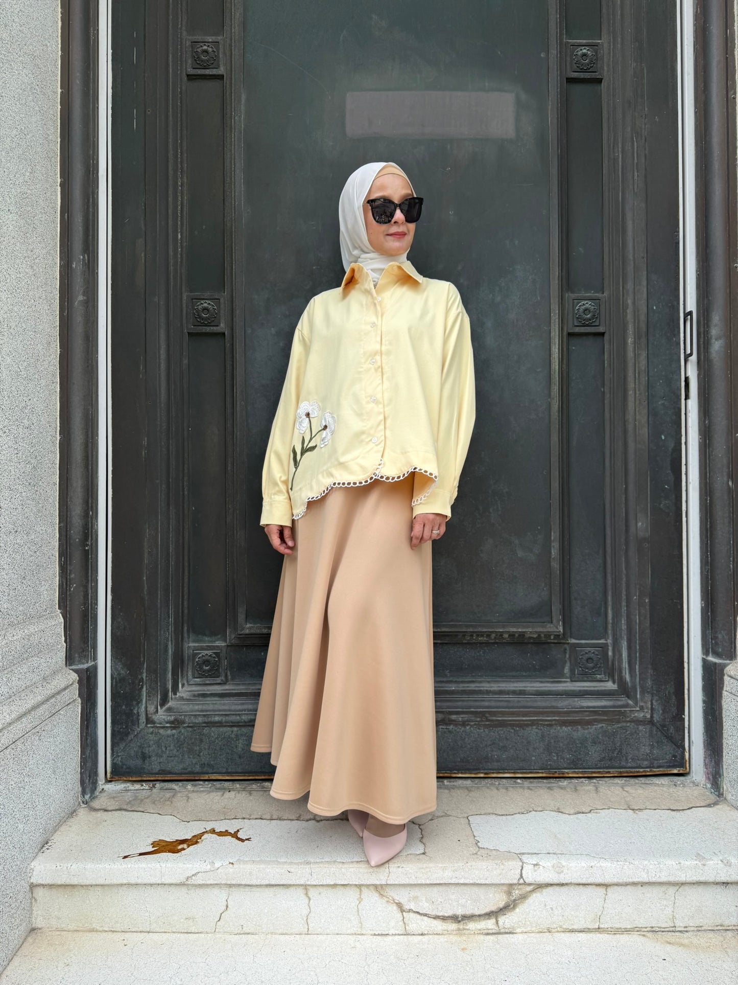 Leila Embroidery Top in Butter Yellow (NEW!)