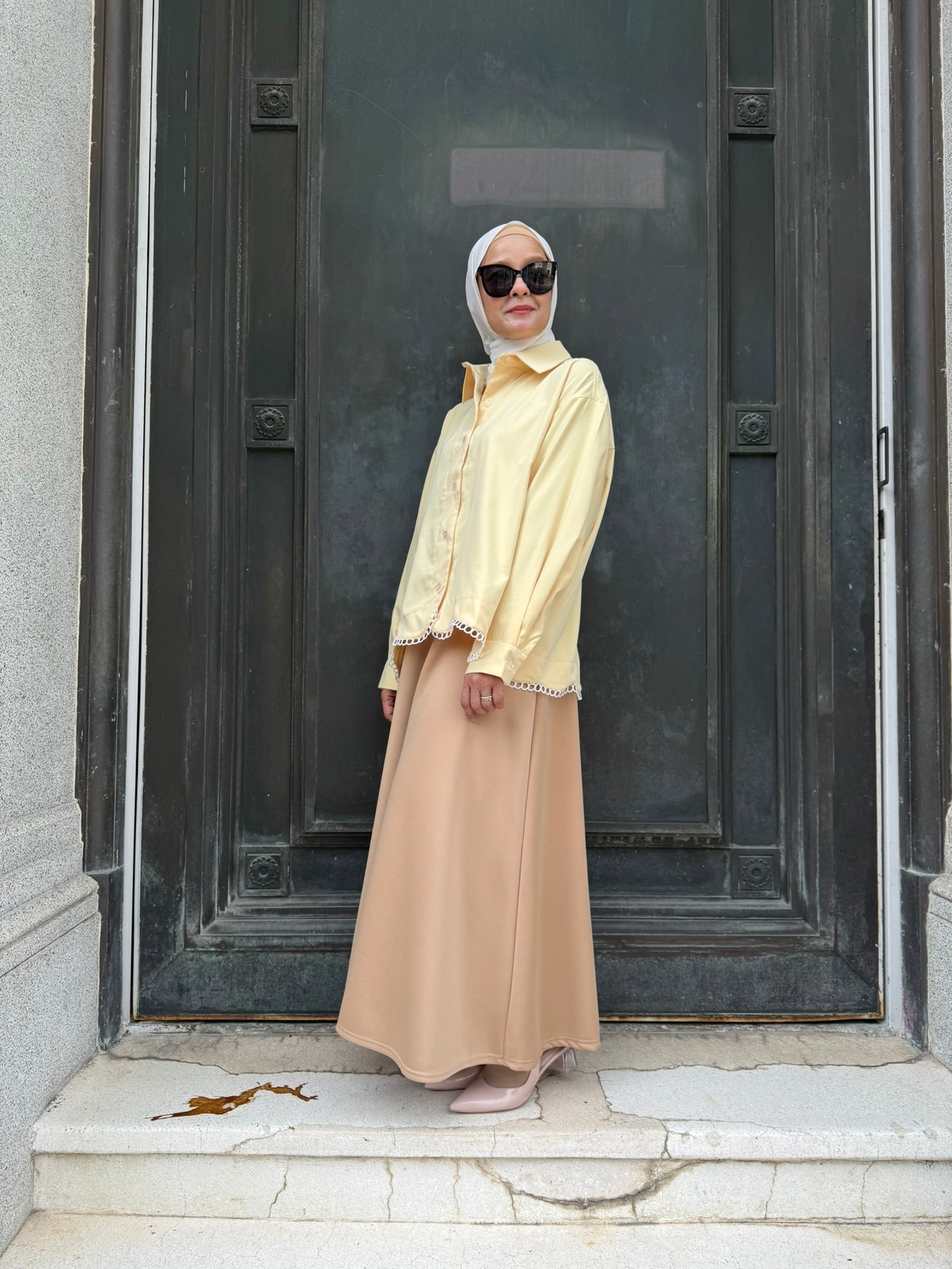 Leila Embroidery Top in Butter Yellow (NEW!)