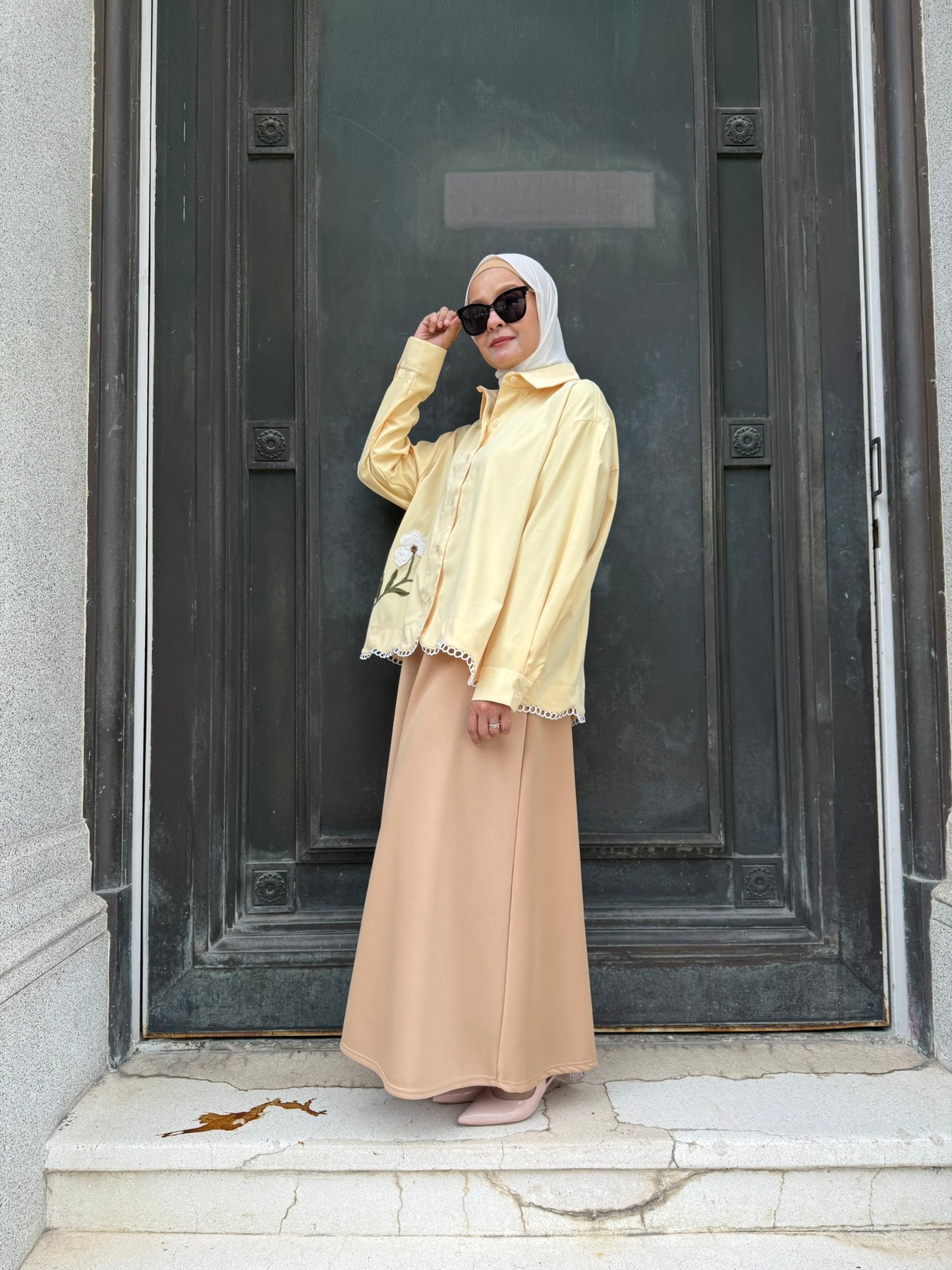 Leila Embroidery Top in Butter Yellow (NEW!)