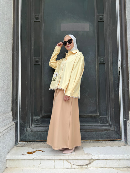 Leila Embroidery Top in Butter Yellow (NEW!)