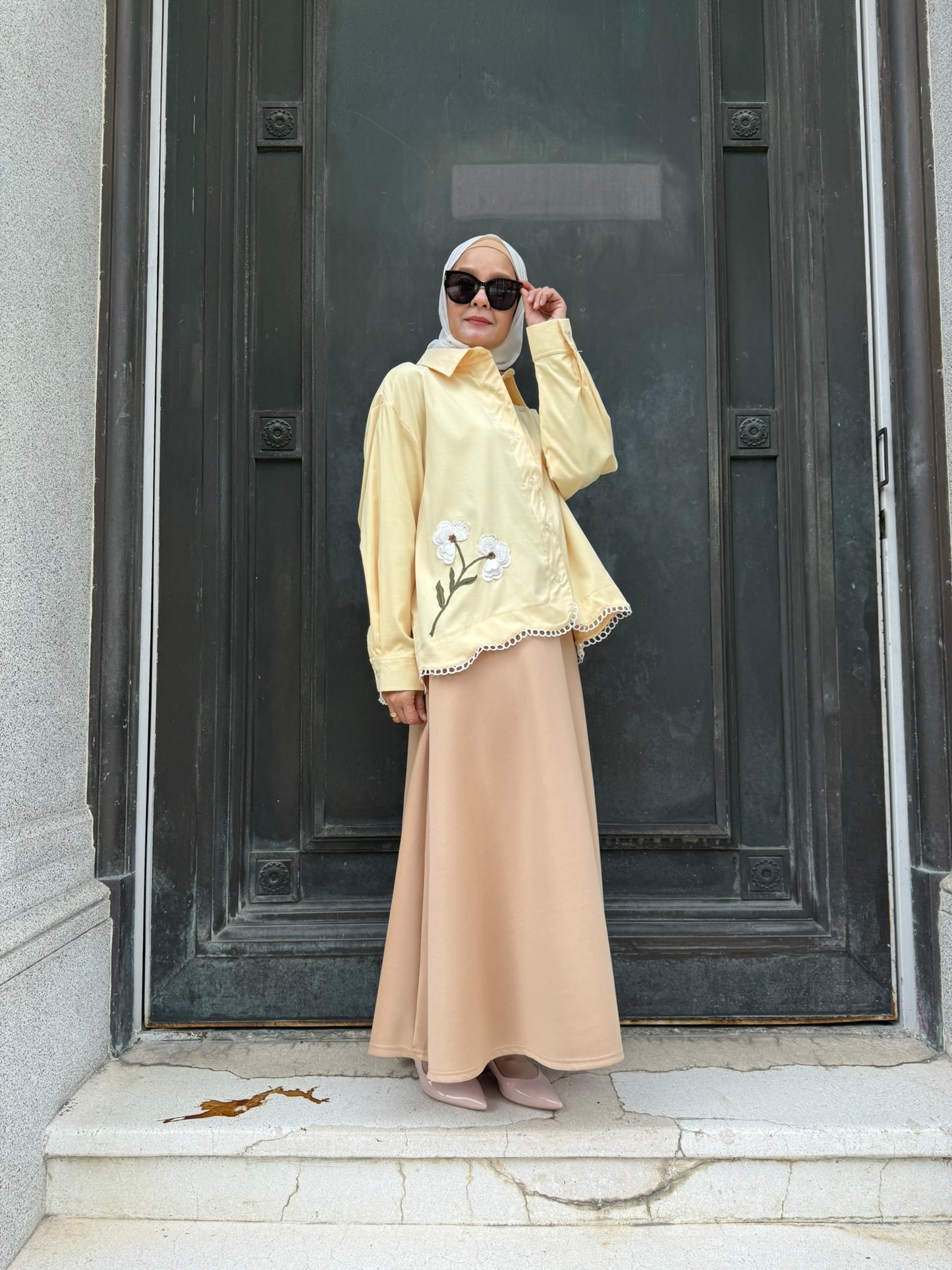 Leila Embroidery Top in Butter Yellow (NEW!)