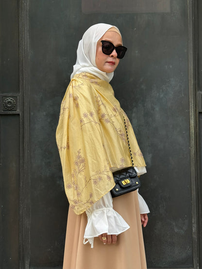 Grace Cape Blouse in Mustard Yellow (NEW!)