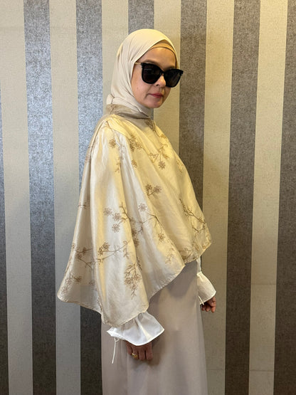 Grace Cape Blouse in Beige (NEW!)