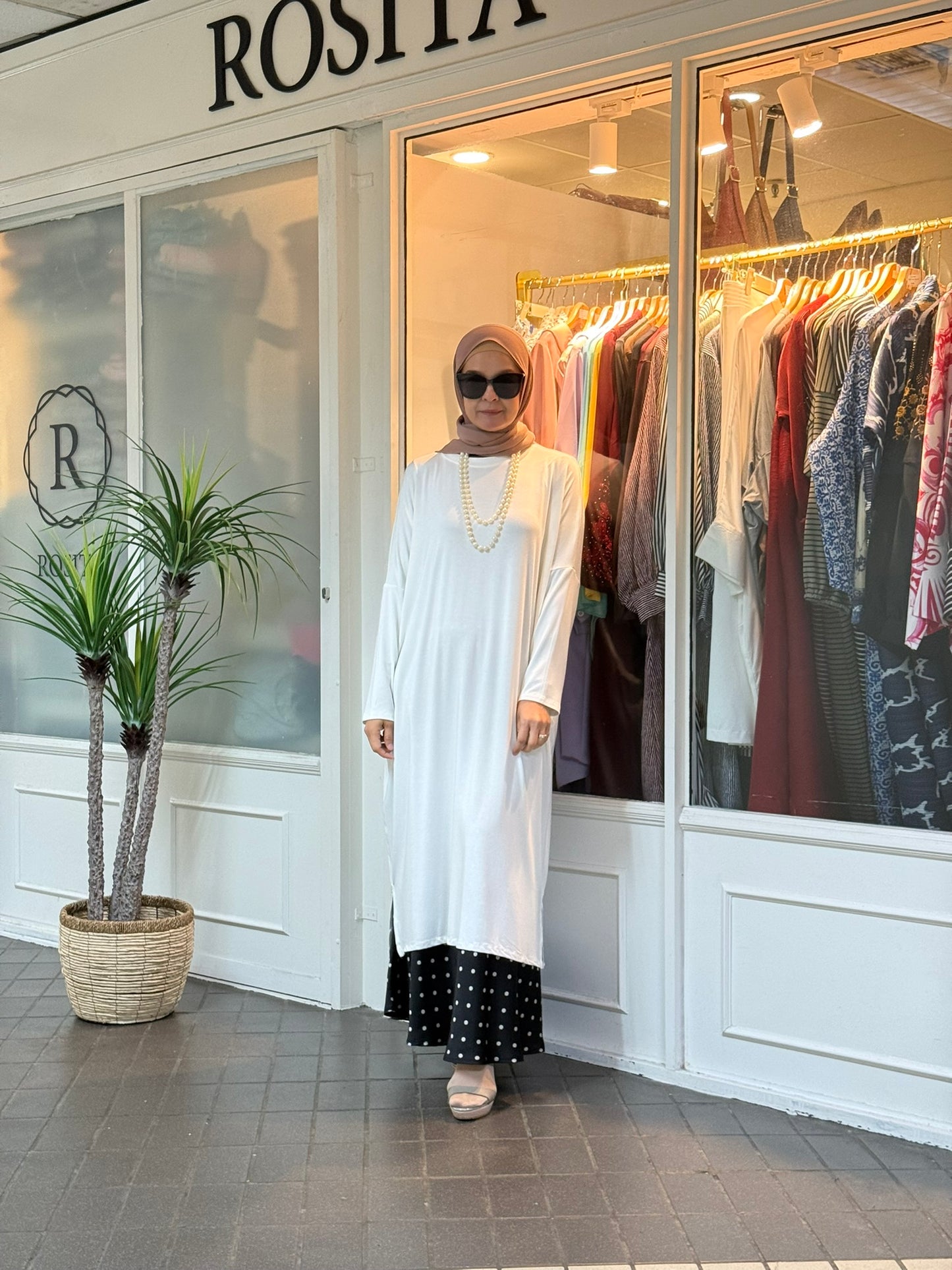 Yuna Batwing Tunic in Ivory (NEW!)