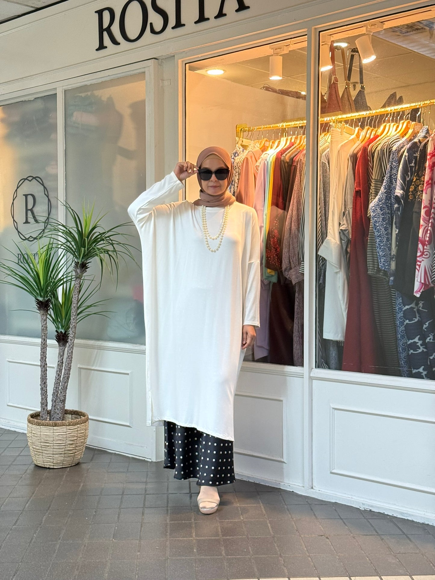 Yuna Batwing Tunic in Ivory (NEW!)
