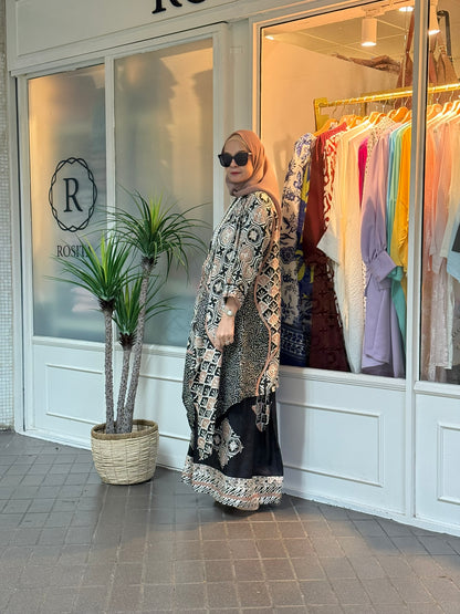 Sari Batik Outerwear Set in KK01 Black (NEW!)