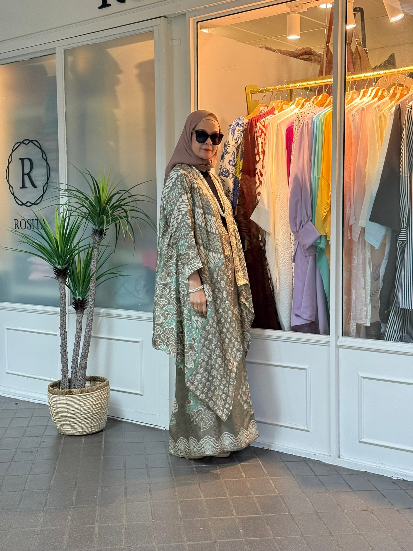 Sari Batik Outerwear Set in KK02 Sage (NEW!)