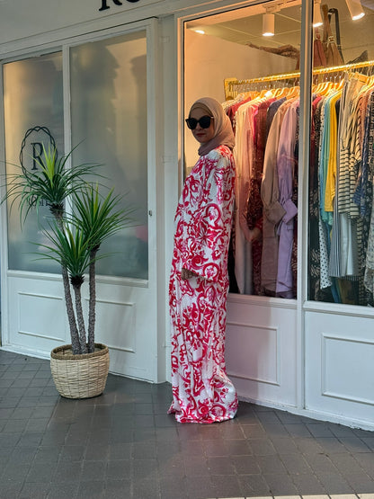 Layla Kaftan in LK01 Pink Batik (NEW!)