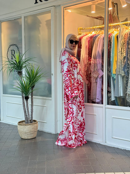 Layla Kaftan in LK01 Pink Batik (NEW!)