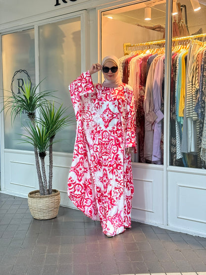 Layla Kaftan in LK01 Pink Batik (NEW!)